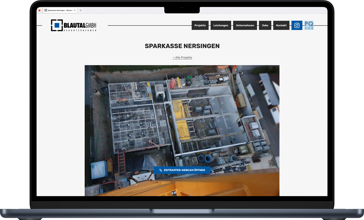 Einbindung in die eigene Webseite